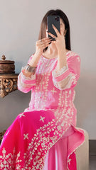 Stuff Shesha Silk Tie & Dye Arri Work Suit – Full Heavy Front & Back Embroidery