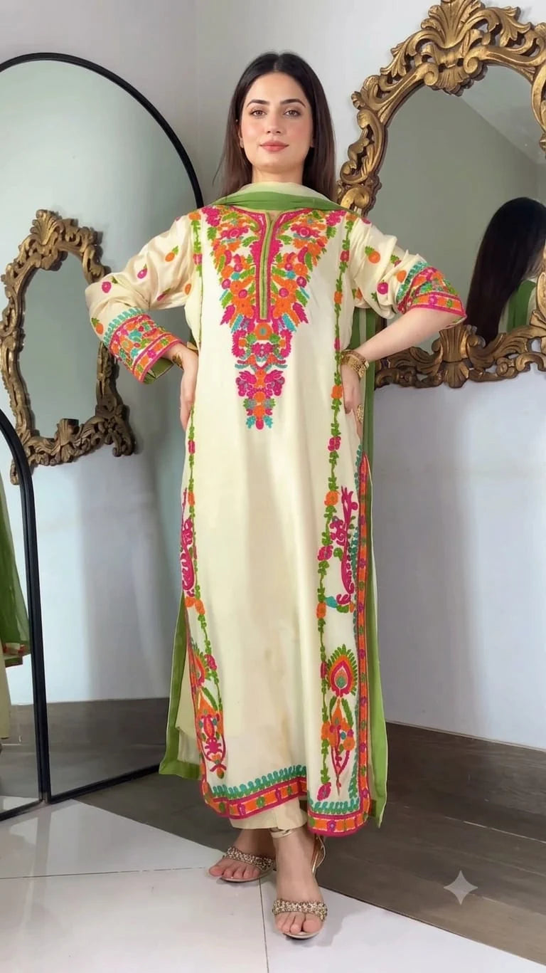 Aizal | Silk 3-Piece Pret