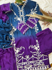 Minal Khan Hit Code | Silk 3-Piece Pret
